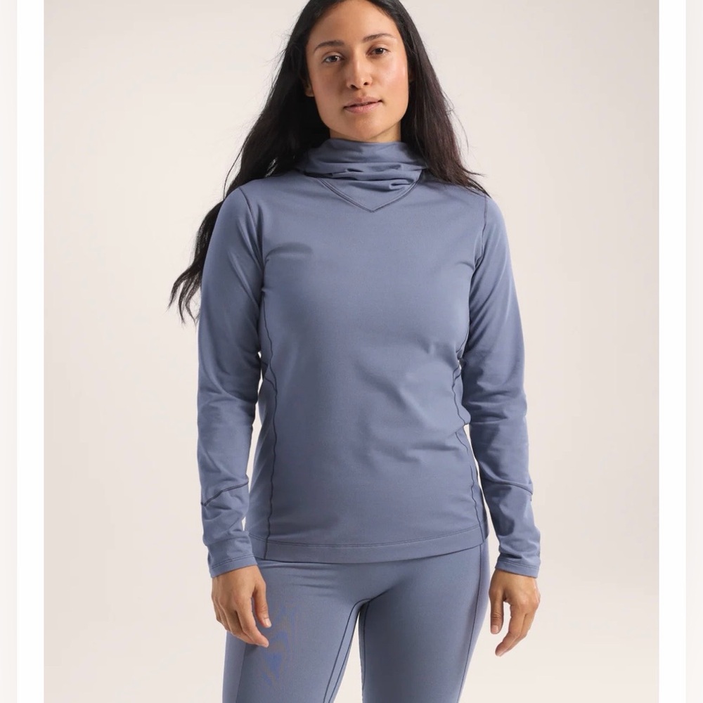 Arc'teryx Women's Rho Hoody, Size XS, Dusty Blue/Gray